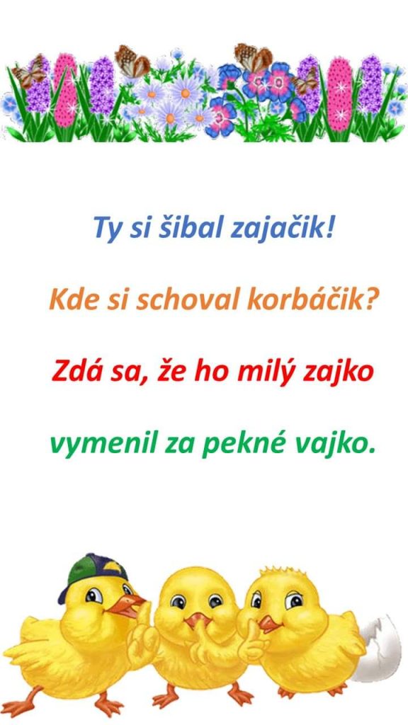 Veľkonočné básničky - preučiteľky.sk
