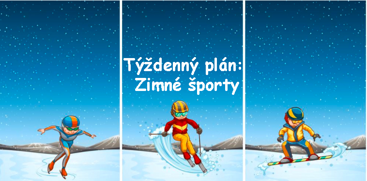 Týždenný Plán Zimné športy Preučiteľkysk 0331